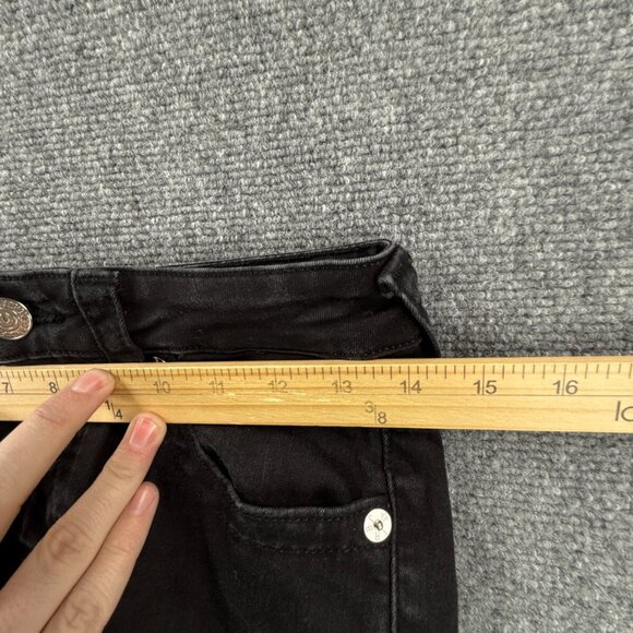 TRUE RELIGION JENNIE Curvy Mid Rise Skinny Black Jeans Women Size 29 Stretch - Picture 15 of 15
